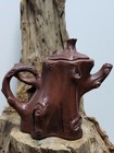  Old Chinese Hand Carved  Purple Clay Teapot 