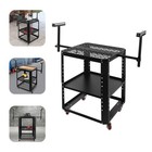 Rolling Planer Stand With Extension Rollers Height Adjustable Tool Stand Table