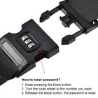 Luggage Straps Suitcase Belts With Buckle Pp Travel Packing Accessories Black