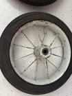 Vintage White Spoke Tricycle Wheels Solid Rubber 