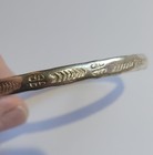 Vintage Taxco Mexico Alpaca Silver Hand Stamped Southwest Symbols 8in Bracelet