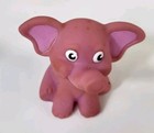 Pink Elephant Water Squirt Bath Toy 2 25  Rubber Figure Rinco 02720