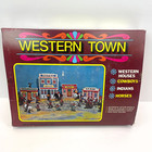Vintage Western Town Play Set Cowboys Indians Horses Timpo Swoppet Style 80s New