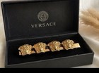 Versace Gold Medusa Hair Pin Barrette Authentic Luxury Hair Clip