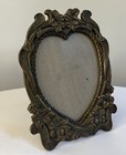 Vintage Silvestri Hand Crafted Brass Picture Frame Flower Heart Design