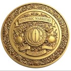 Historic Warriors Spartan Army 10 Oz 999 Copper 24 Karat Gilded Round Toromint