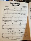 Q 1985 Rock Song Sheet Music Huey Lewis The Power  Of Love   back To The Future 