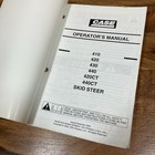 Original Case 410 420 430 440 Skid Steer Operators Manual Owners Maintenance