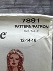 7891 Vintage Vogue Sewing Pattern Misses Fitted Straight Dress Uncut 12-16