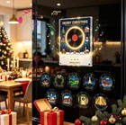 Christmas Vinyl Record Player Magnets - 9 Piece Refrigerator Music Decor Set