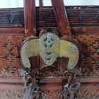 Asian Chinese Wedding Storage Basket 3 Tiers Wood Wicker Carved Vintage R o c 