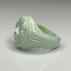 Cracker Jack Mint Green Hear No Evil Monkey Ring Vintage Plastic Toy Prize