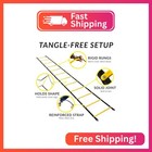 Softsoul Tangle Free Agility Ladder  12 Fixed Rungs  Heavy Duty Speed   Footwork