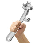 Jersvimc Bucket Opener Tool 5 Gallon 3-in-1 Bung Wrench  Aluminum Drum   