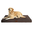 M l xl xxl Dog Bed Orthopedic Foam Soft Brown Pet Mattress With Removable Cover 