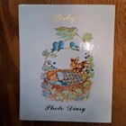 Vintage Baby Baby s Photo Diary Album Precious Bluebirds Bunnies Classic Nos