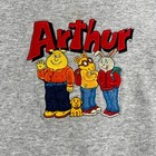 Vintage Kids Arthur Pbs Crewneck 5 Rare Embroidered