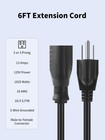 Indoor And Outdoor Extension Cord  16 3 Sjtw Heavy Duty Power Cord  3-prong