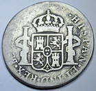 1801 Spanish Peru Silver 2 Reales Genuine Antique 1800 s Colonial Pirate Coin