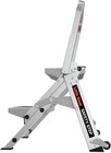 Little Giant Safety Folding Step Aluminum Ladder 300lb Max   2 Step 10210ba