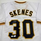 Autographed signed Paul Skenes Pittsburgh White Baseball Jersey Jsa Coa