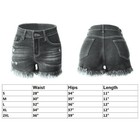 Women s Ripped Denim Distressed Skinny Stretchy Shorts Skinny Hot Pants Jeans
