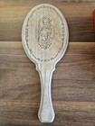 Vintage Wood Hand Held  Mirror Beveled Oval Glass 10 