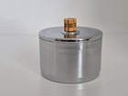 Vtg Farberware Chrome Small Lidded Canister Bakelite Handle Art Deco 1930s