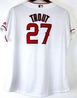 Women   s Mike Trout  27 Los Angeles Angels Majestic Cool Base Jersey 2xl White