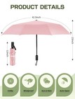 Compact Travel Umbrella  Windproof Automatic Folding Uv Sun   Rain