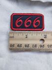 666 - Mini Patch - Embroidered Iron-on sew-on Patch