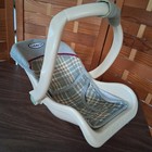Graco Tolly Tots Vintage Tan Doll Carrier Y2k Pretend Play Plaid Lining