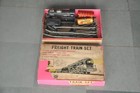 Vintage Boxed Battery Operated Freight Train  y  Trademark Litho Tin Toy  Japan