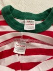 Hanna Andersson Organic Red White Green Striped Holiday Xmas Pajamas 120 6 7