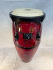 Lp World Beat 11  Santana Red Conga Drum 26  Tall Oak Wood
