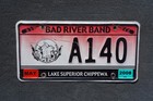2008 Bad River Band License Plate Lake Superior Chippewa Indian Tribe Minnesota