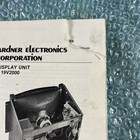 Original  Wells Gardner 19v2000  Monitor Arcade Video Game Manual 