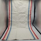 Vtg  Startex 8 Kitchen Tea Linen Towel Lot White Rainbow Multistripe 31x 17 Nos