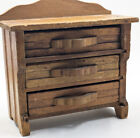 Antique Vintage Primitive Doll House Dresser Hand Made Wooden Very Worn Distress