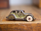 Vintage Arcade Cast Iron Chrysler Airflow Sedan Toy Car Antique Original Rare