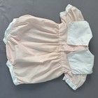 Vintage Daisy Kingdom Baby Girl Romper Bunny Embroidery Smocked Pink White 12m