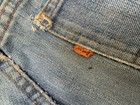 Vintage 70s 1971   1973 Big E Levi   s 646 Orange Tab Bell Bottom Sz 31x34 Scovill