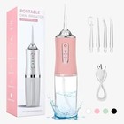 Cordless Dental Water Flosser Oral Irrigator Usb Rechargeable   4 Jet Tips