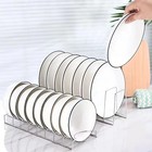 Stainless Steel Dish Drying Rack Plate Bowl Drainer Holder Kitchen Storage Stand