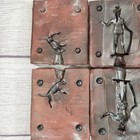 Lot  5  Vintage Toy Soldier Rubber Molds