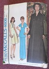 Vtg 1970s Mccall 4608 Evening Dress Tunic Top Pants Sewing Pattern 14 36 Bust