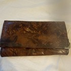 Egyptian Style Folding Women   s Wallet W  Card Slots   Id Photo Window