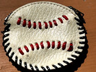 Vintage  baseball League   Leather Coin Purse