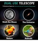 Telescope Astronomical Skyways 40070 Portable And Poweful 16x-120x Travel Scope