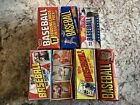 7 Early Nice 1980 s Baseball Empty Wax Box Display Topps Fleer Donruss 1981-1984